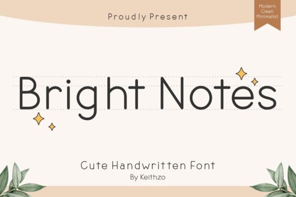 Bright Notes: A Playful Script Font for Real Branding Projects