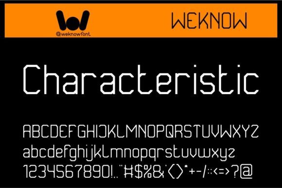 Characteristic Font: A Clean, Sci-Fi Sans Serif for Crafters