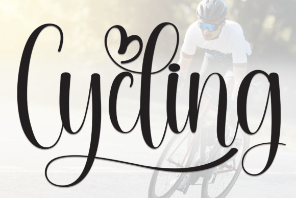 Cycling Handwritten Font for Invitations & Craft Labels