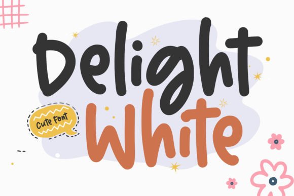 Delight White: A Playful Handwritten Font for Makers