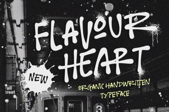Flavour Heart: A Standout Handwritten Typeface for Campaign Headlines