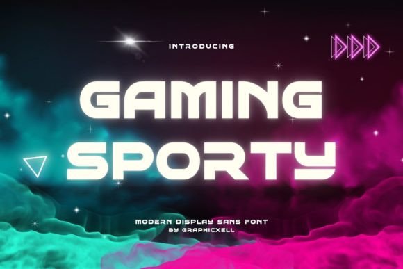 Gaming Sporty: A Bold, Energetic Display Font for Editorial Moments