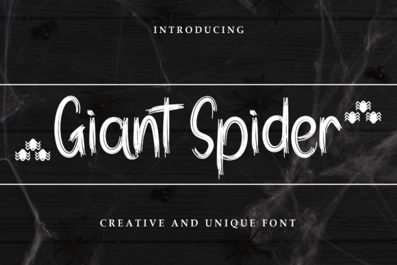 Giant Spider: A Playful Handwritten Display Font for Branding