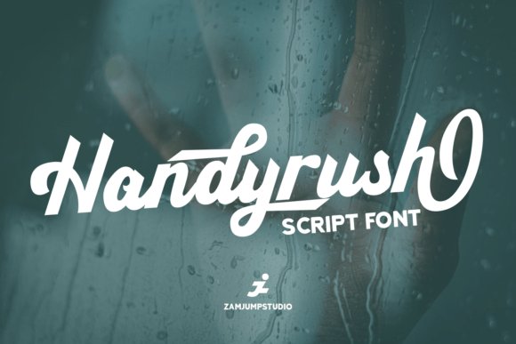 Handyrush Script Font: Retro Charm for Handmade Labels & Printables