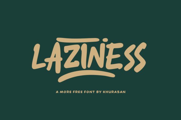 Laziness Font: A Modern Handwritten Typeface for Small Business Branding