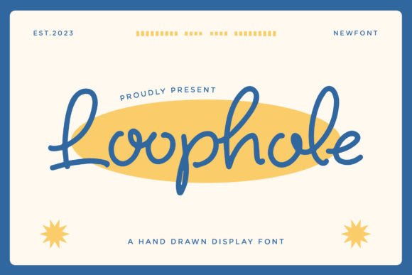 Loophole: A Hand-Drawn Display Font with Editorial Warmth