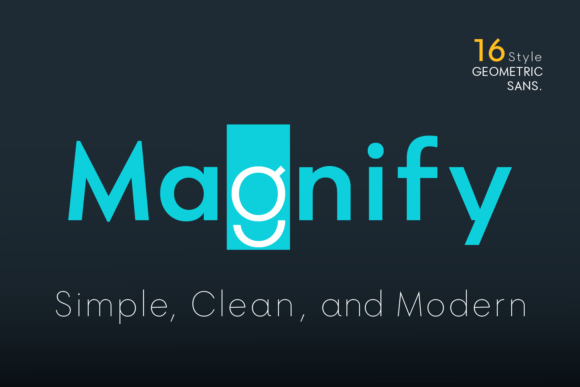Magnify Font: A Clean, Modern Sans Serif for Real Branding Work