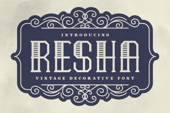Resha: A Vintage Serif Display Typeface for Digital Branding