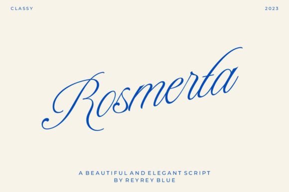 Rosmerta: A Vintage Script Font That Elevates Your Brand