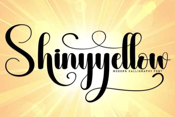 Shinyyellow: A Sweet Handwritten Font for Handmade Labels & Cards