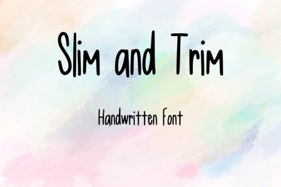 Slim and Trim Font: Sleek, Modern Type for Handmade Labels & Printables