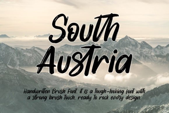 South Austria: A Bold Display Font for Digital Brand Impact