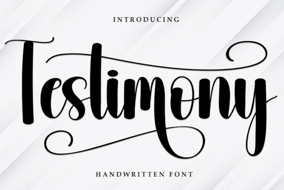 Testimony: A Handwritten Font That Adds Warmth to Digital Branding